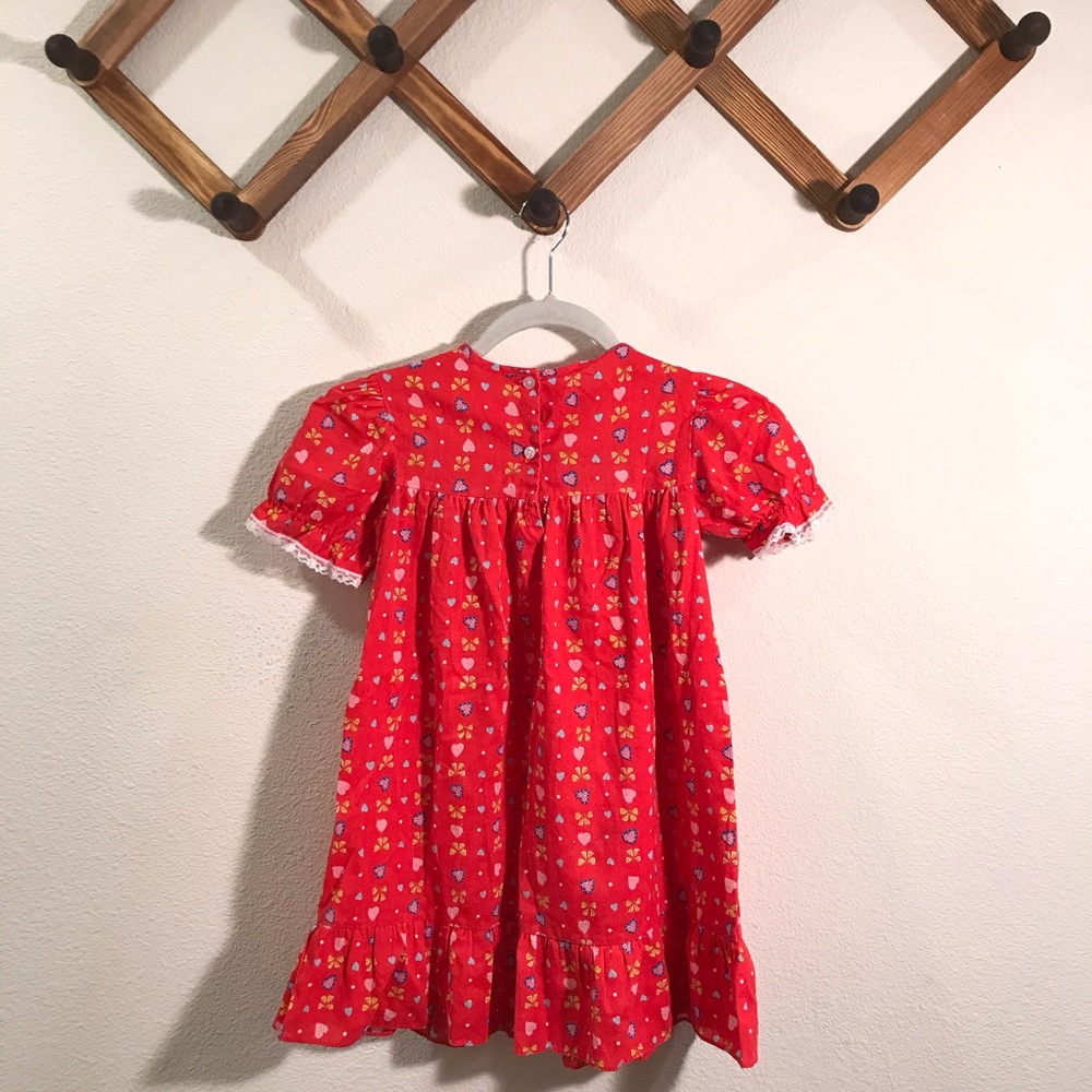 Vintage | Girls red dress sz 6X - Picture 3 of 7